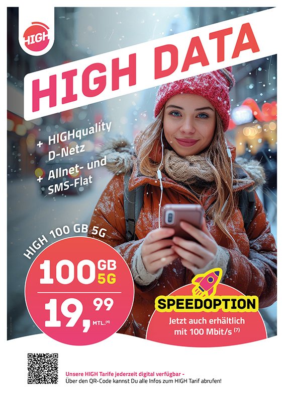 HIGH Mobile Angebot 100 GB