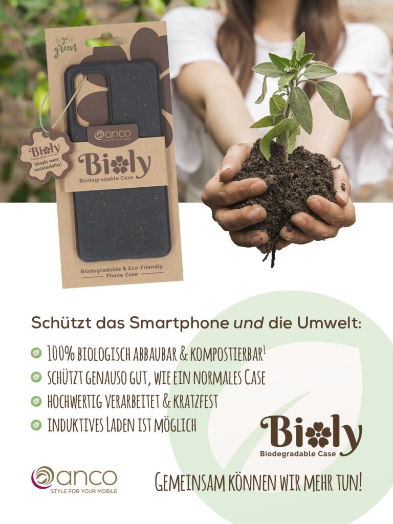 Nachhaltige Bioly® Smartphonehüllen von anco®