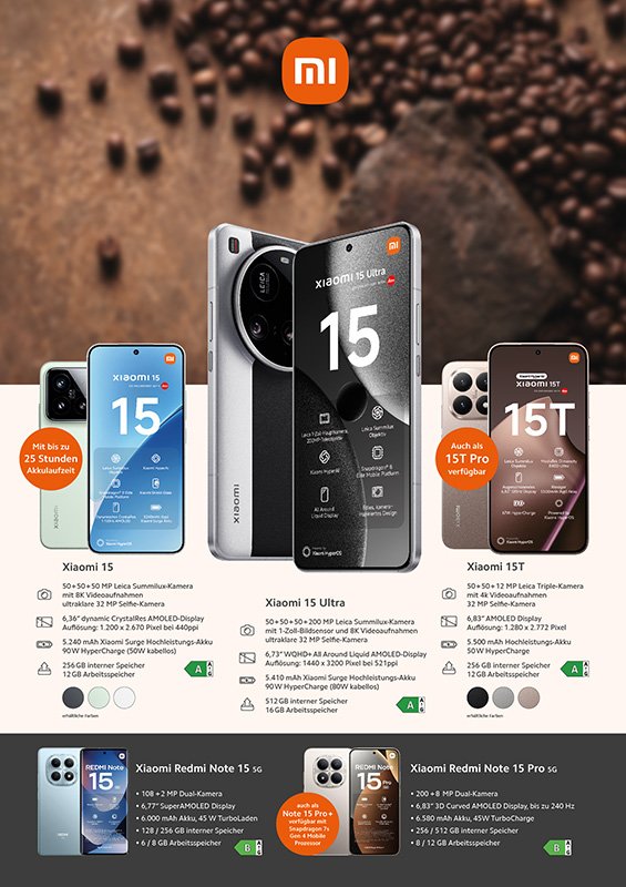 XIAOMI Smartphone in der Übersicht